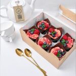 Капкейк ванильный с ягодами