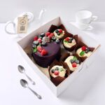 Бенто‑комбо «Шоколадный и 5 шоколадных капкейков»